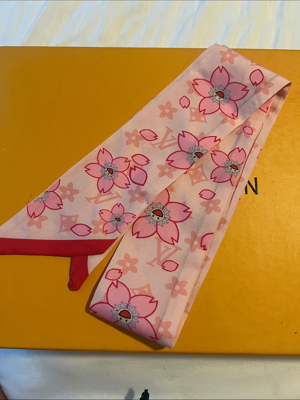 Luxurious Pink Floral Silk Scarf Wrap